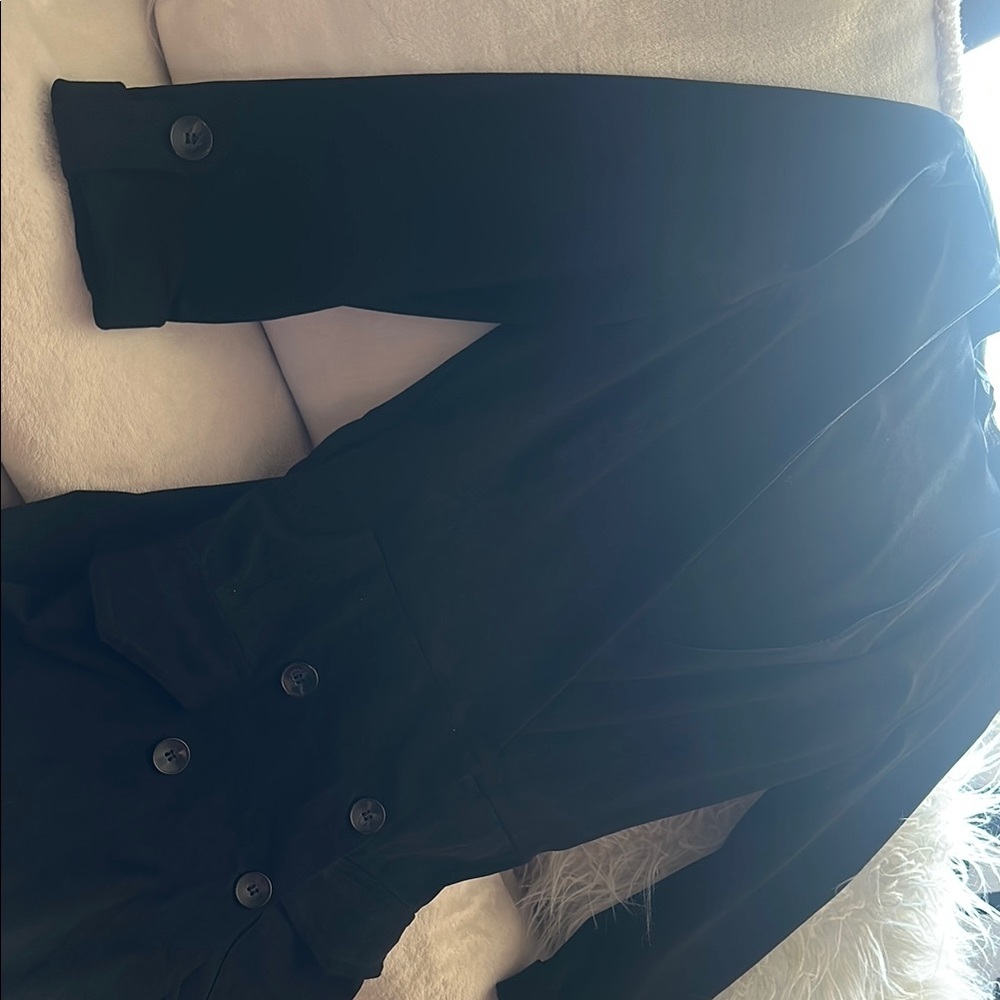 Stylish Black Double-Breasted Coat